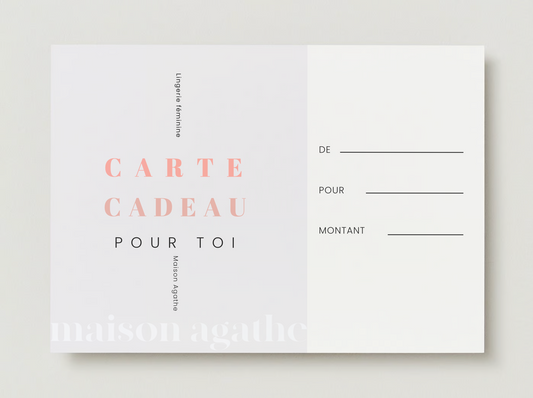 Carte cadeau Maison Agathe